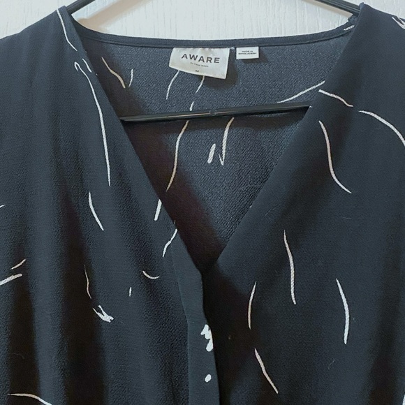 AWARE by Vero Moda black & white pattern dress, size M - Picture 8 of 8